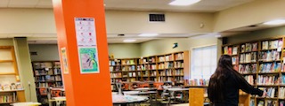 Dobie Middle School library 