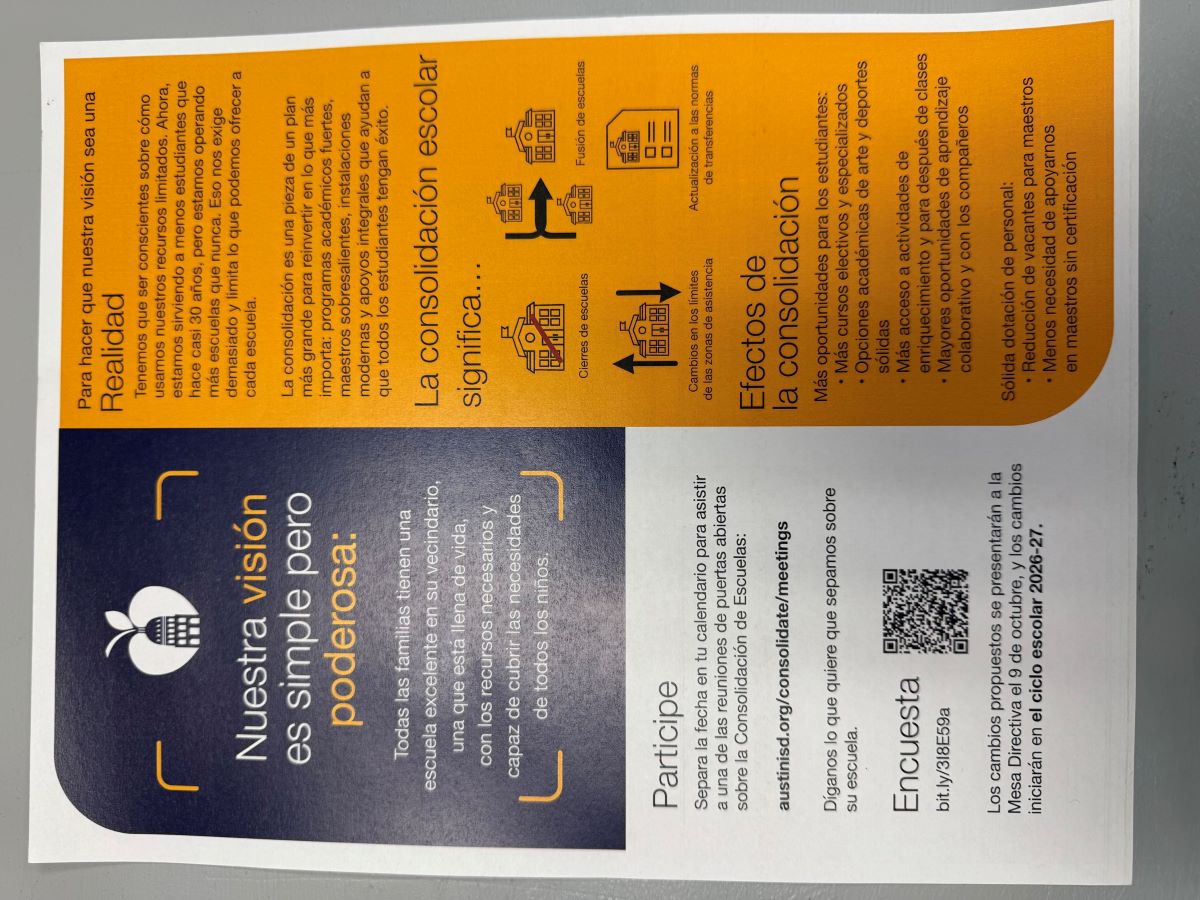 Consolidation Flyer in Spanish